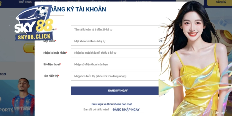 Mở tài khoản SKY88 siêu đơn giản chỉ trong 3 bước Mở tài khoản SKY88 siêu đơn giản chỉ trong 3 bước