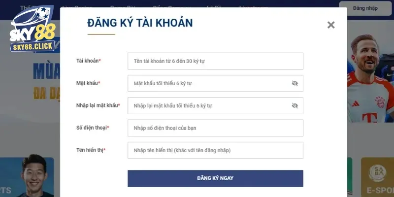 Hướng dẫn chi tiết cách đăng ký Sky88 đơn giản, không làm khó người chơi