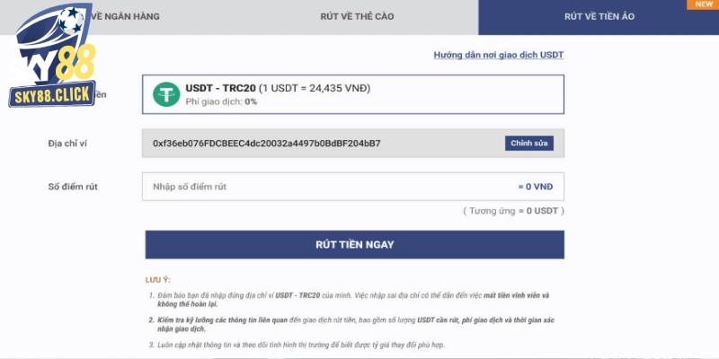Rút thưởng bằng USDT nhanh nhưng cần chuẩn xác